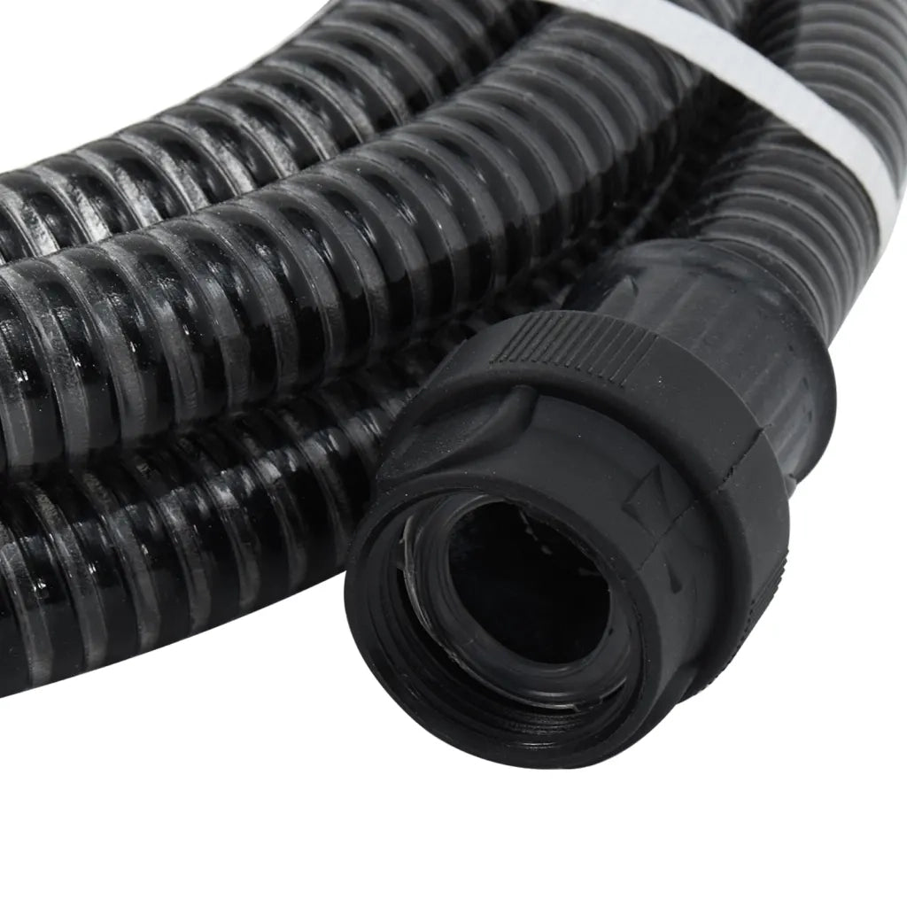 Tubo di Aspirazione con Connettori in PVC 7m 22 mm Nero cod mxl 42978