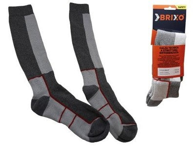 4 PAIA DI CALZE LUNGHE COOLMAX BRIXO TAGLIA 43-46