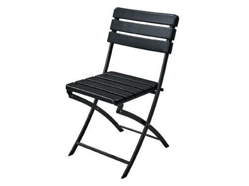 4 PEZZI SEDIE PIEGHEVOLI METALWOOD CM.55x46xH81 ARREDO GIARDINO SEDIE DA ESTERNO