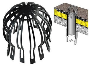 5 GRIGLIE PARAFOGLIE PER SCARICHI PLUVIALI ECC.DIAMETRO DA 60 A 120 MM