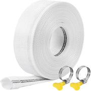 Slang Geweefatto a Maglia - Platte Slang - Pompslang con 2 Clip - Slang Industriale - Slang per Dompelpompe - Irrigazione Giardiniera 25 mm/10 m - Slang per Giardino