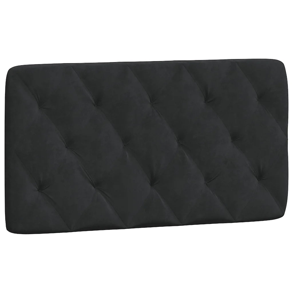 Cuscino Testiera-Cuscino per Testiera Nero 100 cm in Velluto