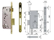 SERRATURA  A INFILARE LOGO BORDO TONDO 5C631  mm.45 (5C631450)    CISA LOGO