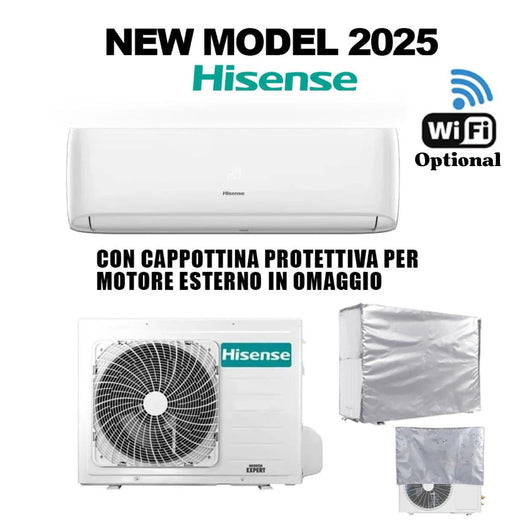 Hisense Climatizzatore  Serie NEW MODEL 2025 EASY SMART 12000 BTU Inverter CA35LR03G + AS35LR03W R-32 + Telo Unità esterna