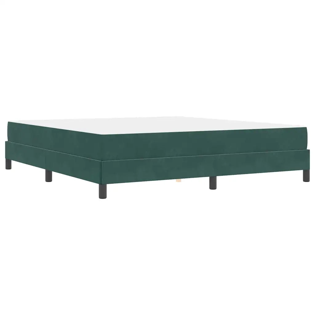 Letto a molle con materasso Verde Scuro 180 x 200 cm Tessuto 3398710