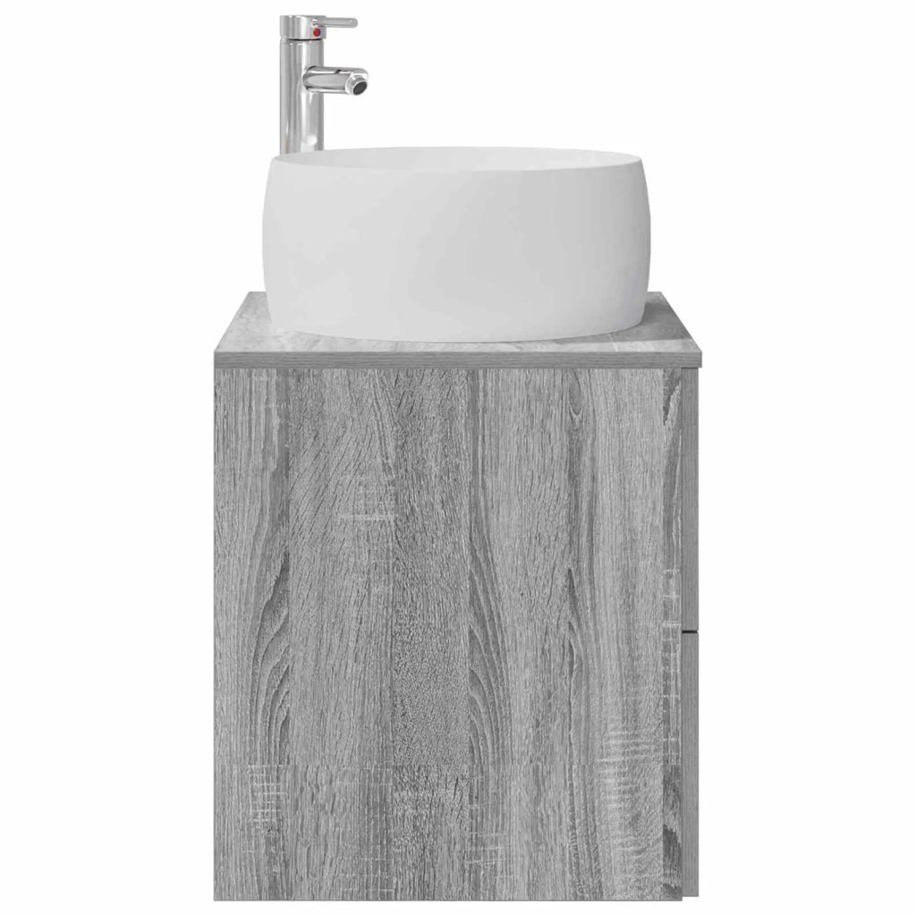 Mobile Lavabo da Parete Sonoma grigio 49,5 x 44,5 x 66 cm 890315