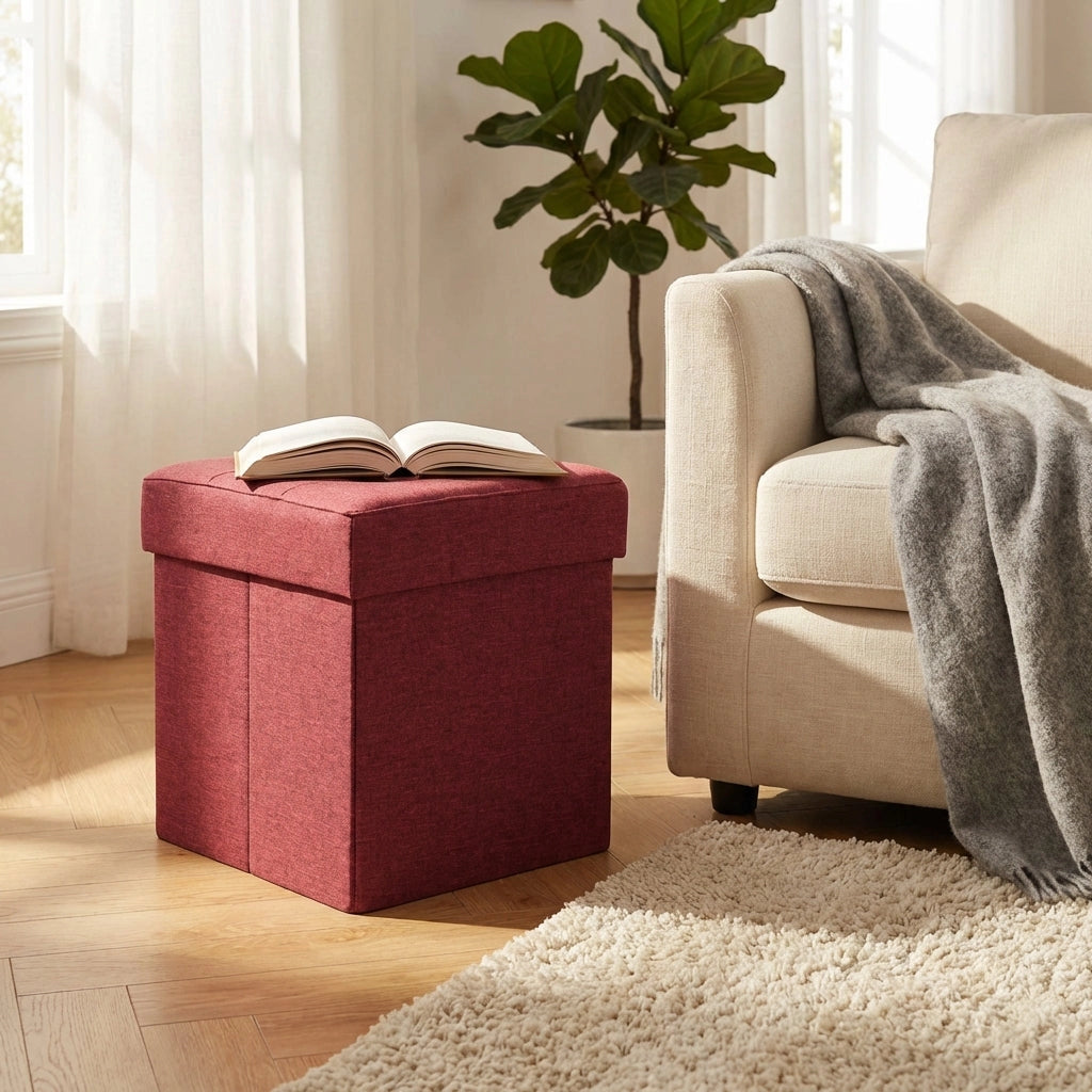 Pouf contenitore in stoffa - STOFFY