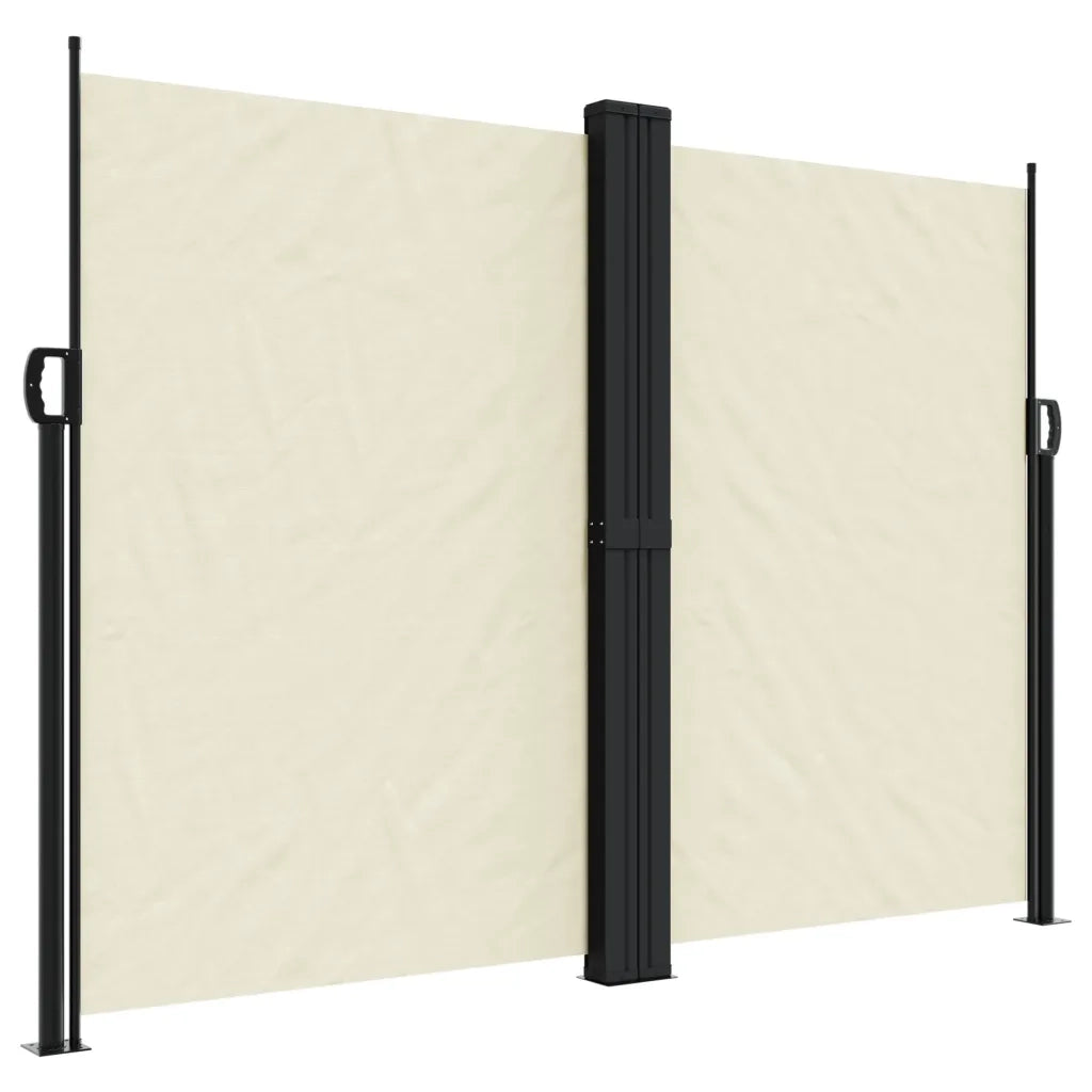 Tenda da Sole Laterale Retrattile-Tenda parasole per balcone per giardino Crema 180x1200 cm 466925
