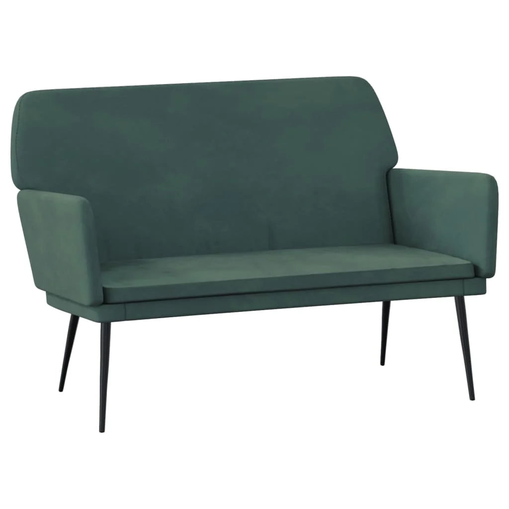 Panca 108 x 79 x 79 cm velluto verde scuro 02_0010568