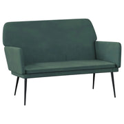 Panca 108 x 79 x 79 cm velluto verde scuro 02_0010568