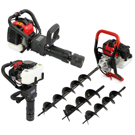 T-Mech Trivella e Battipalo a 2 Tempi - Per Scavi e Montaggio di Pali