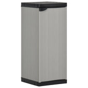 Mobiletto da giardino compatto con ripiano 35 x 40 x 85 cm in PVC grigio 02_0047062