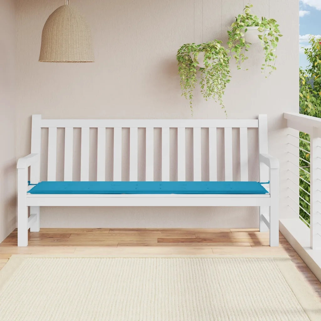 Cuscino per Panca | Cuscini per sedie Blu 200x50x3 cm in Tessuto Oxford