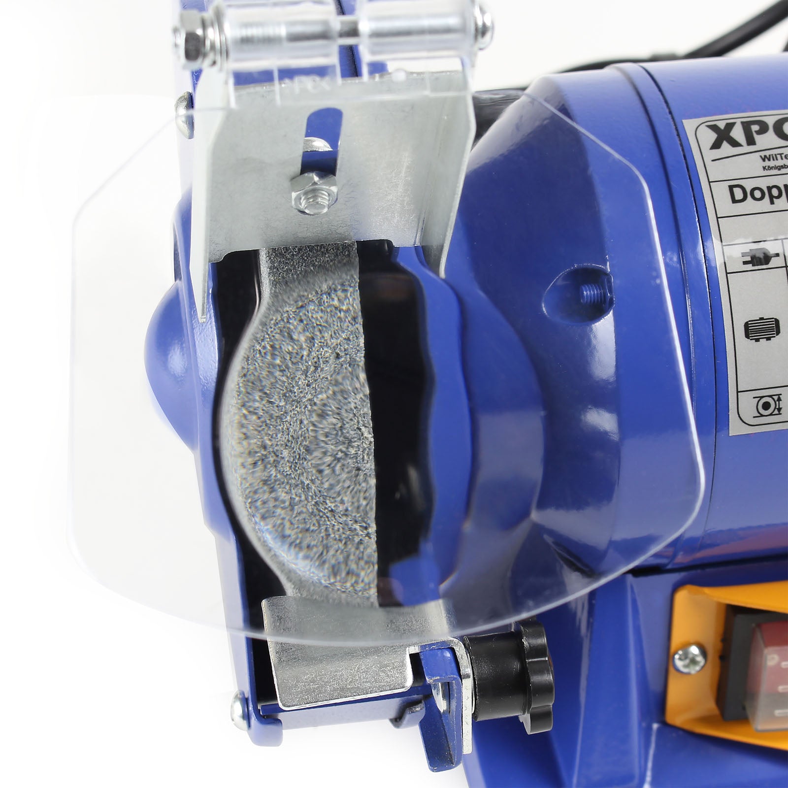 Smerigliatrice doppia 150W Ø mole 125mm Con mola a grana grossa e mola a grana fine