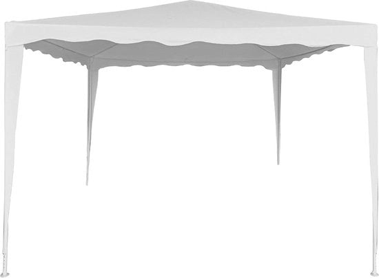 Pavilione Demontabile 300 x 300 x 250 cm - Bianco - Esterno - Ombrellone Terrazza/Camping - Facile da Montare