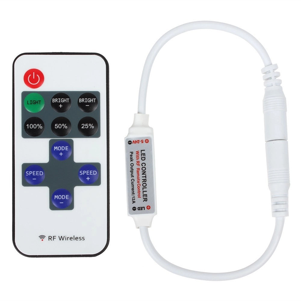 Trade Shop - Dimmer 5v 12v 24v Dimmer Con Telecomando Strip Led Moduli Led 3528 5050 5630 -