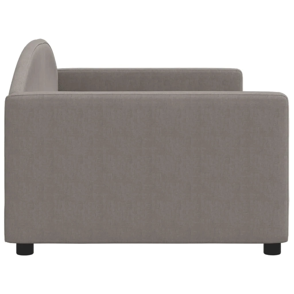 Letto da Giorno Tortora 90x200 cm in Tessuto