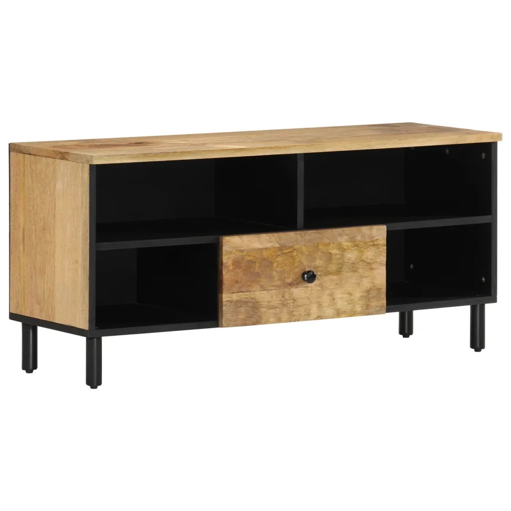 Mobile Porta TV 100x33x46 cm in Legno Massello di Mangocod mxl 89344