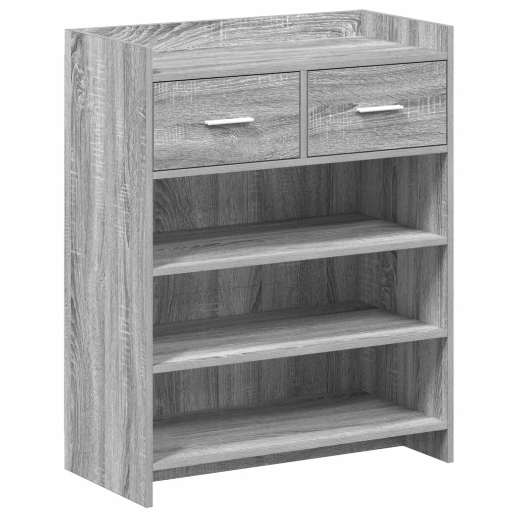 Mobile per scarpe con cassetto Sonoma grigio 73,5 x 36 x 92 cm 8011328