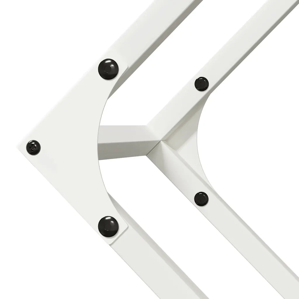 Rastrelliera per Legna da Ardere Bianca 100x25x100 cm CFW5415013
