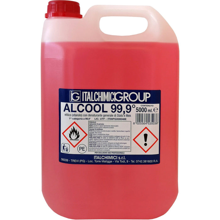 alcool denaturato 99,9 certificato lt.5(italchimici) cod:ferx.2589