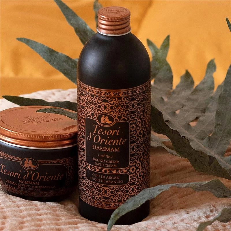TESORI D'ORIENTE HAMMAM BAGNO CREMA OLIO DI ARGAN E FIORI DI ARANCIO 550 ML