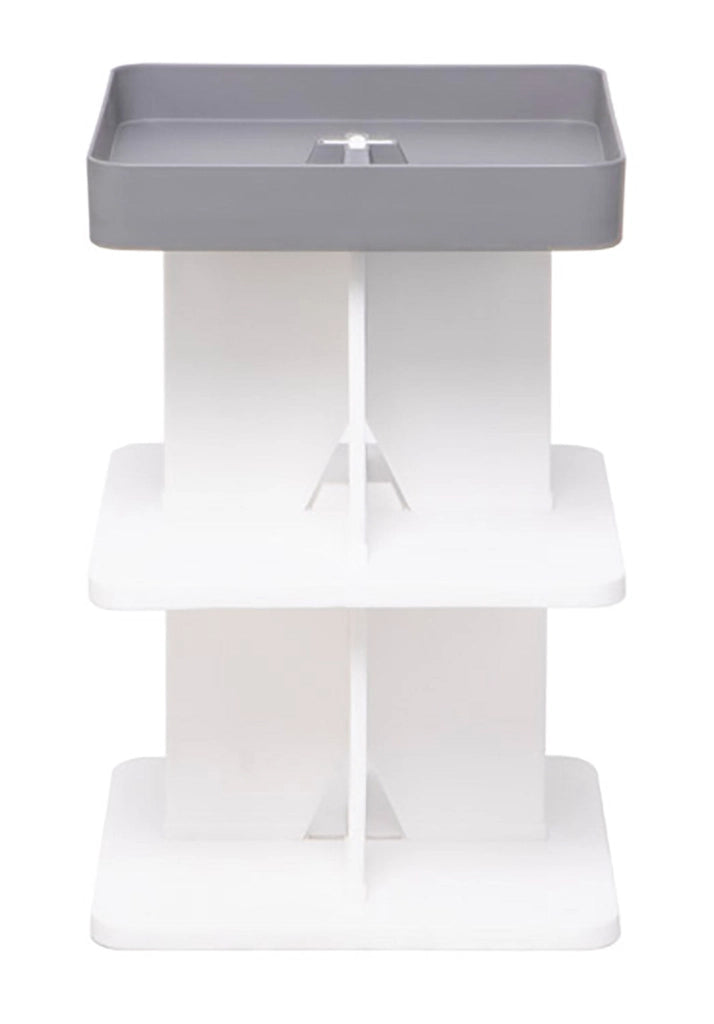 Tavolino Moderno 40x40x60,5 cm in Polipropilene Rigido Grigio