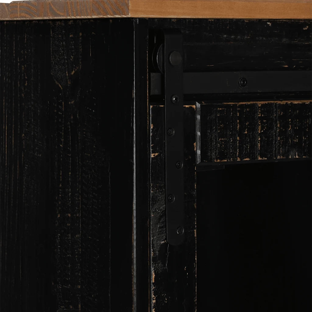 Credenza HALDEN con Anta Scorrevole 80x40x80 cm Legno Massello 4018424