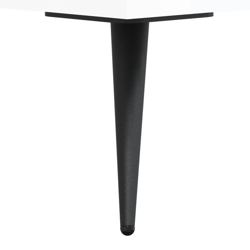 Panca Porta Scarpe-Sgabello-Panca Scarpiera Bianco Lucido 102x35x55 cm Legno Multistrato 703933