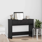 Tavolo per Cosmetici con cassetto Rovere Nero 100 x 45 x 76 cm 871671