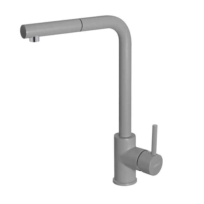 Rubinetto Miscelatore Cucina Elleci Trail Plus Granitek Grigio Cemento MGKTRP48