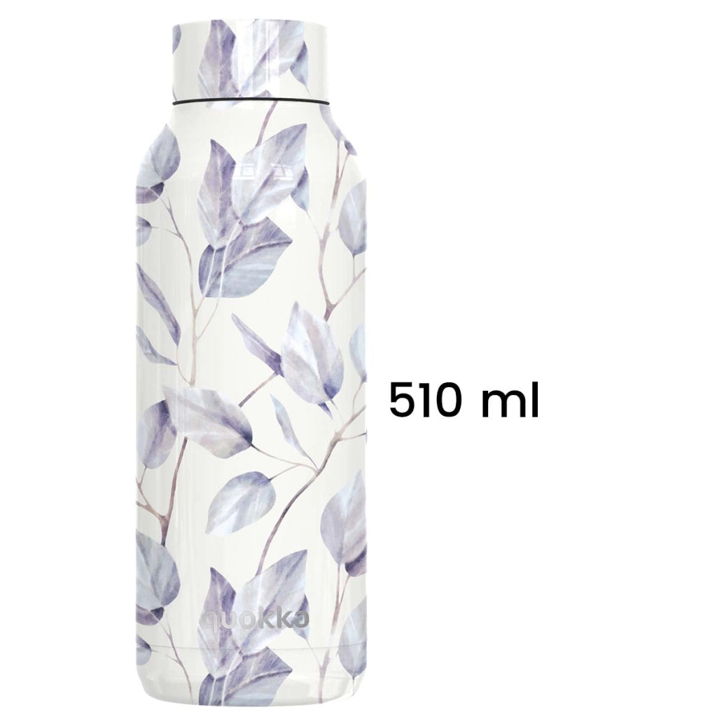 Bottiglia Termica 510 ml con Decorazione Floreale Bouquet Ermetica Grigio Quokka