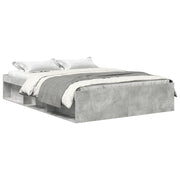 Letto matrimoniale | Letto per adulti | Giroletto Grigio Cemento 140x200 cm