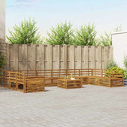 Set divani 11 pcs Naturale Legno di Acacia Massello 3374249