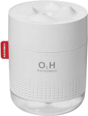 Umidificatore portatile 500ml con lampada da notte - Umidificatore da tavolo portatile - Alimentazione USB - per casa e piantina - camera da letto - ufficio umidificatore