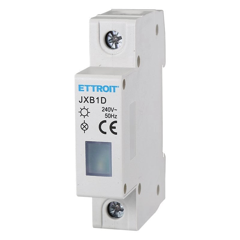 Indicatore Luminoso Modulare 230V Bianco Occupa 1 Modulo DIN Lampada Spia Led Segnalazione