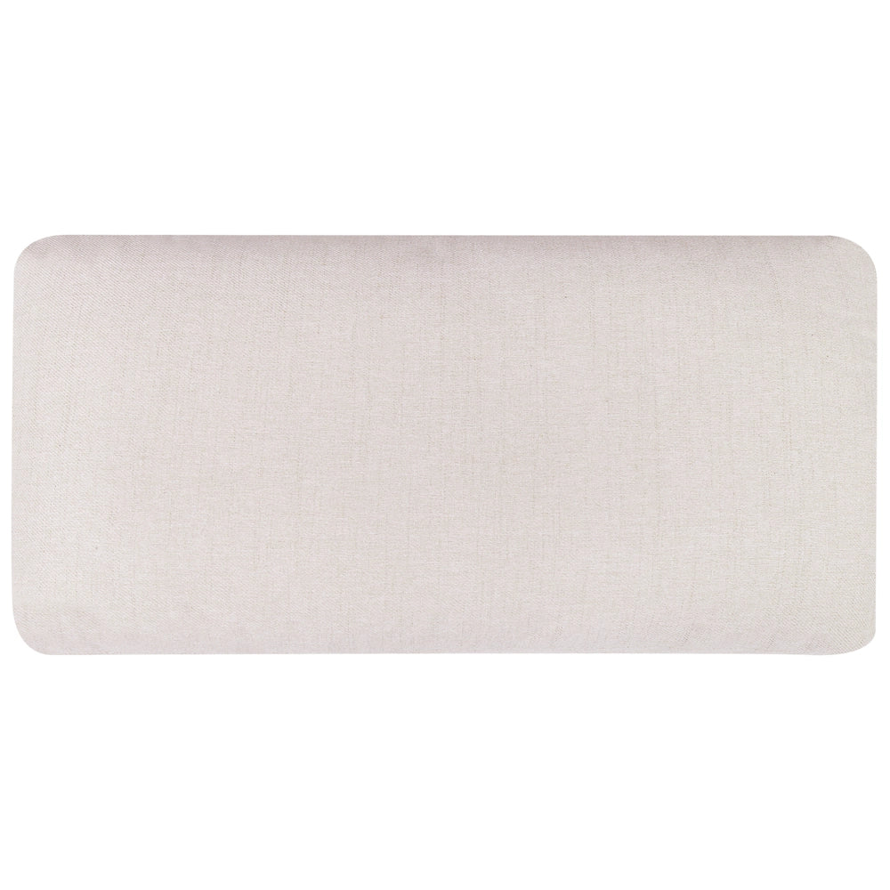 Divano a 3 posti in tessuto beige chiaro con schienale imbottito elegante moderno minimalista