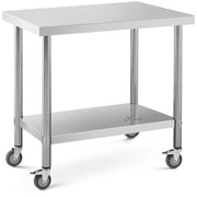 Tavolo da lavoro professionale da cucina Premium 60 x 90 cm 145 kg acciaio inox 14_0010023