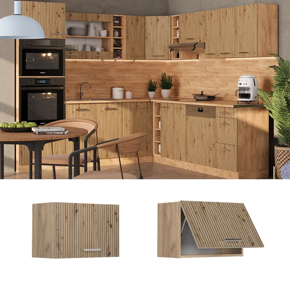 Vicco Pensile da cucina Rovere artigianale 60 cm Piatto