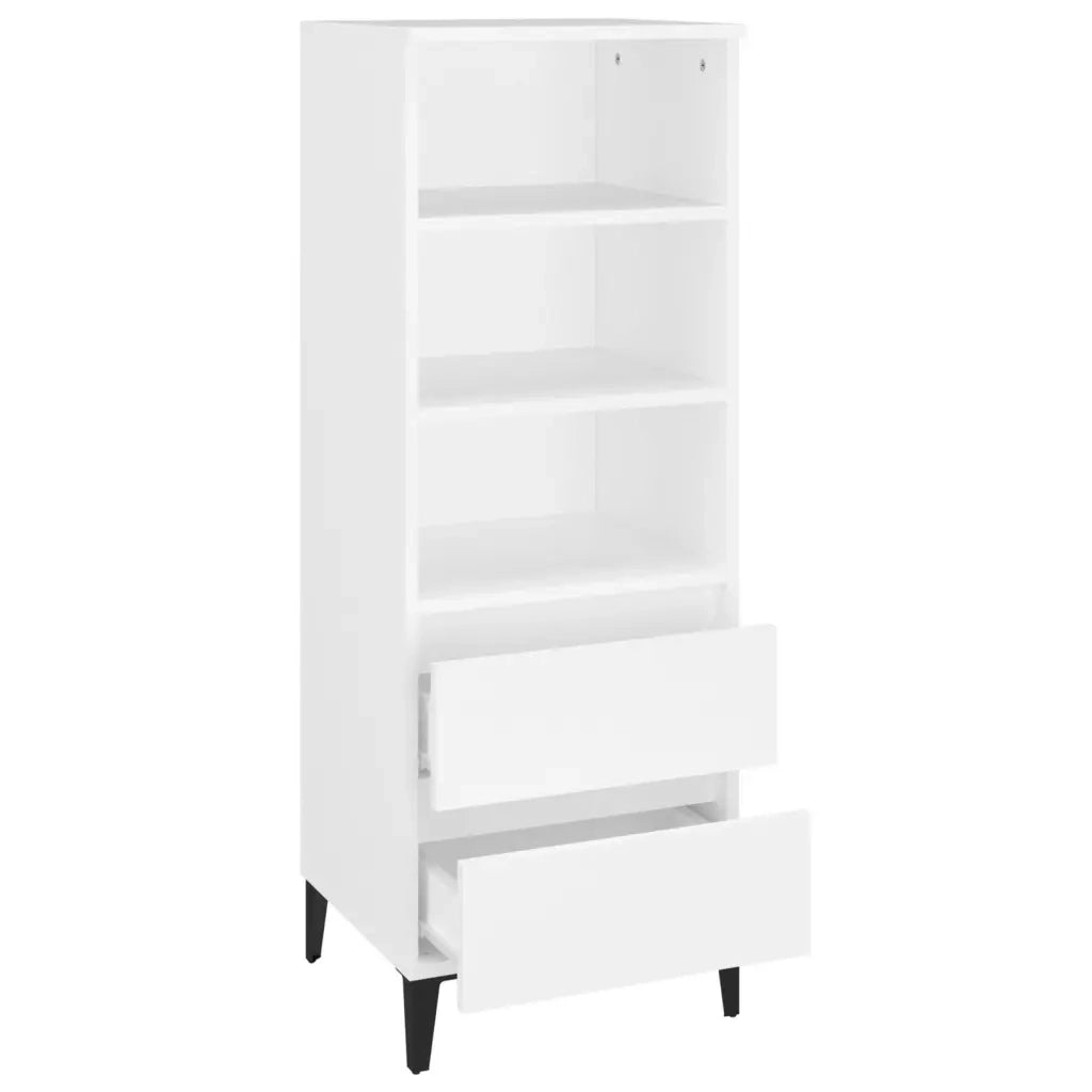 Credenza Bianco 40x36x110 cm in Legno Multistrato 821244