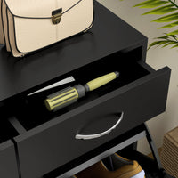 Mobile Scarpiera da 12 Paia 80x30x91,5 cm con Ripiani Regolabili e Cassetti in Legno Nero