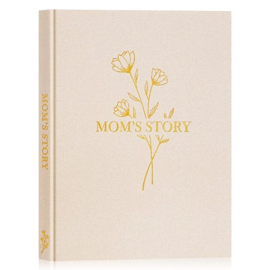 Diario Materno con oltre 270 indicazioni - Guida al Racconto della Madre - Copertina Rigida - Libro di Ricordo - Regalo per la Madre - Copertina in Tessuto - Libro di Storie