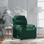 Divano Sedia-Poltrona Reclinabile Verde Scuro in Velluto 851565