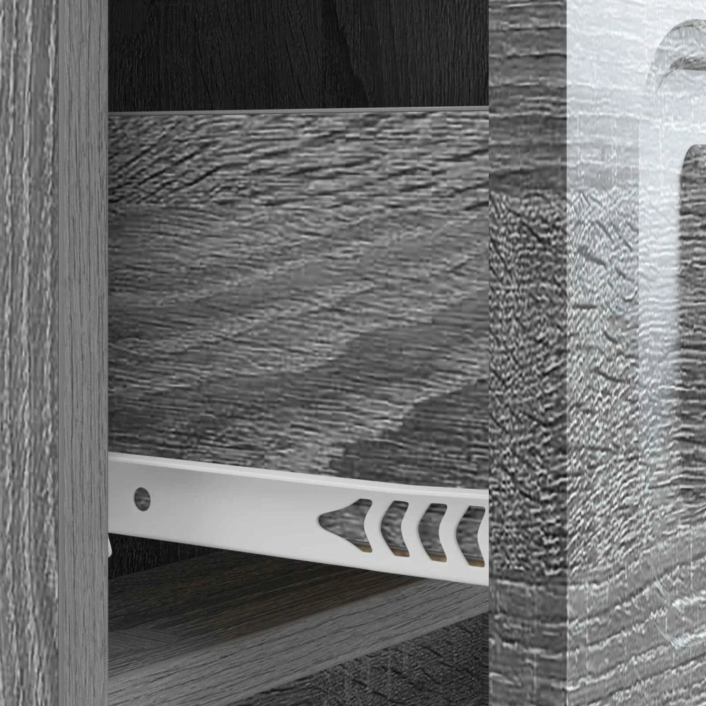 Comodino | Armadio da Notte | Mobiletto da notte con cassetto Grigio Sonoma 43 x 41 x 63,5 cm