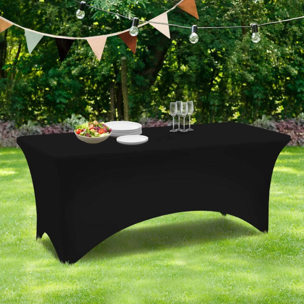IDMarket - Copertura nero per tavolo pieghevole 180 cm