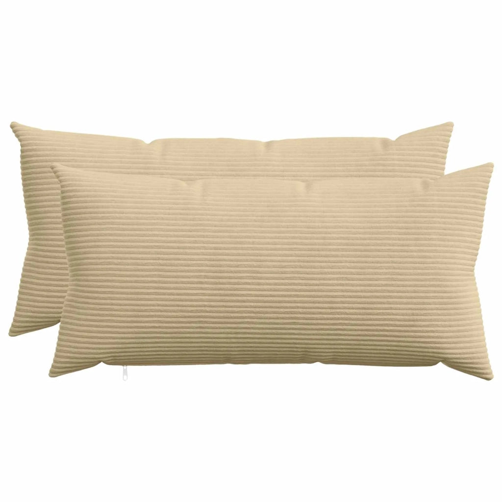 Federa 2 pz HEERLEN Grigio Verde 40 x 80 cm corduroy 909910