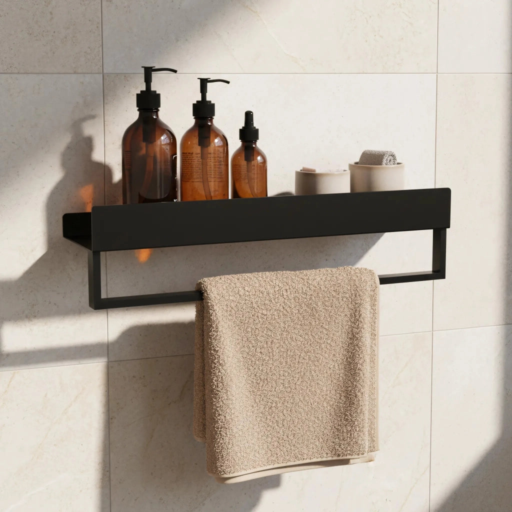 Mensola Da Bagno Sf01 45cm Black Matt