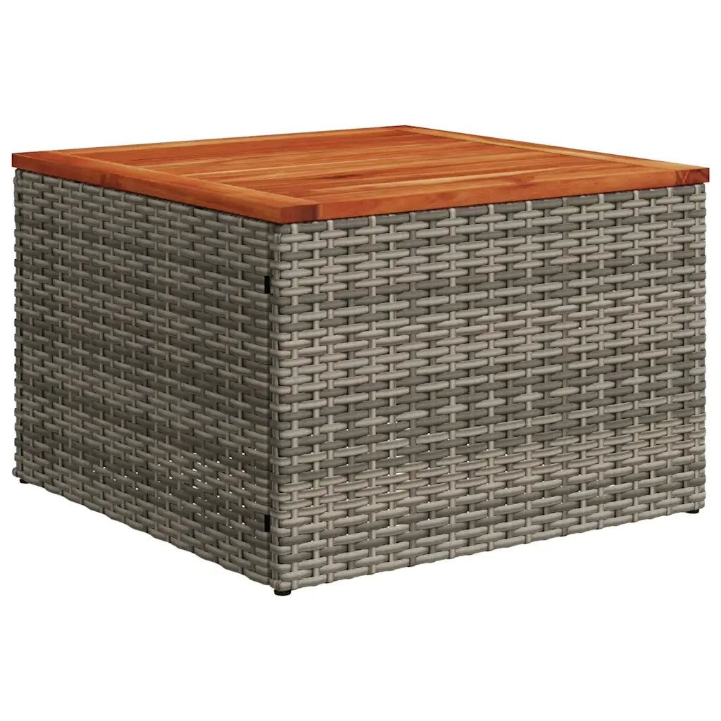 Set Divani da Giardino 5 pz con Cuscini Grigio in Polyrattan 3225942