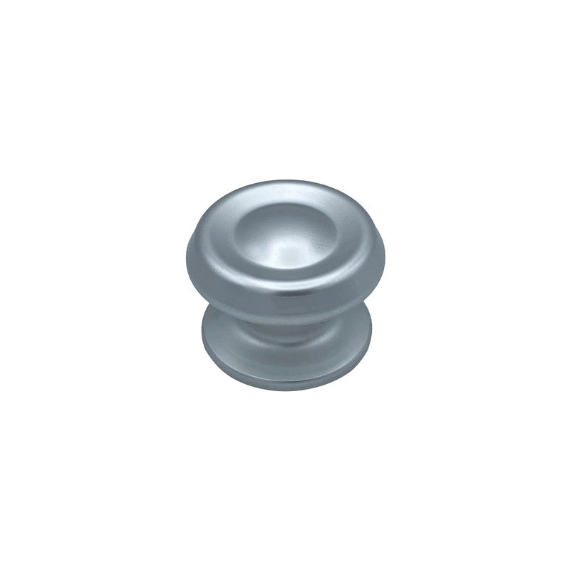Pomolo fisso per porta SAGUATTI 176/80AB in alluminio argento lucido