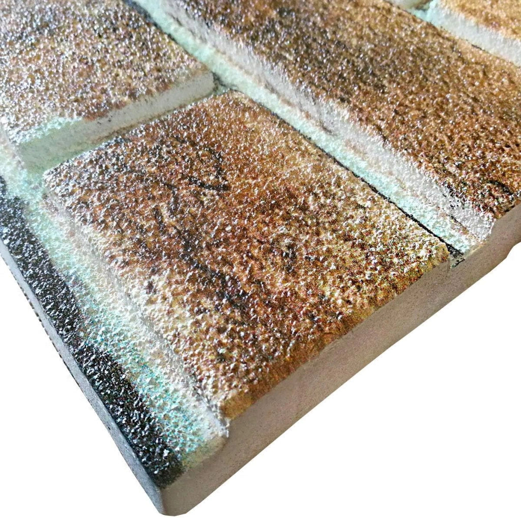BORGO ITALIANO pannello finto mattone In EPS Resinato ruvido Misura 100x50 Cm Spessore 2 Cm